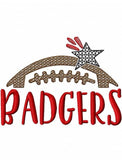 Badgers Football machine embroidery design