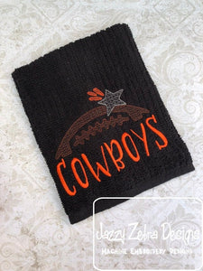 Cowboys Football machine embroidery design