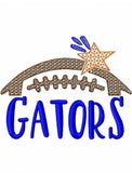 Gators football machine embroidery design