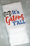It's Gators Y'all football machine embroidery design