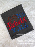 It's Rebels Y'all football machine embroidery design