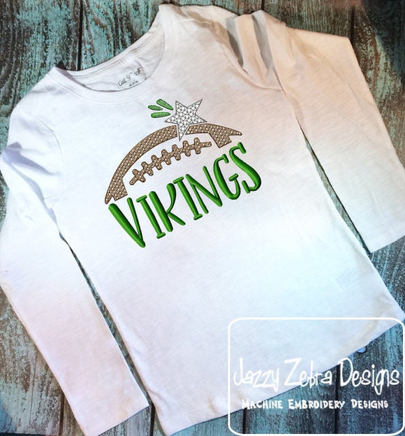 Vikings Football machine embroidery design