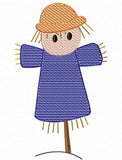 Fall Scarecrow sketch machine embroidery design