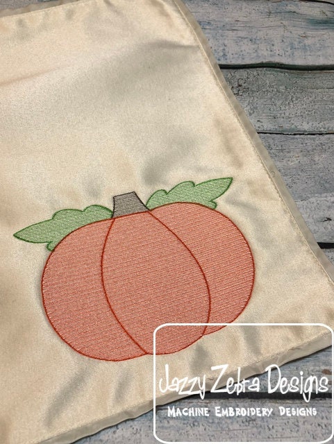 Chubby pumpkin sketch machine embroidery design