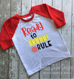 Ready To Rule Saying school machine embroidery design