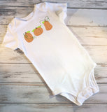 3 little pumpkin trio sketch machine embroidery design