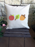 Fall trio, apple, leaf and acorn sketch machine embroidery design - fall embroidery design - apple - leaf embroidery - acorn embroidery