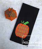 Swirly Pumpkin applique machine embroidery design