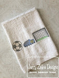 Trio Soccer Sketch Machine Embroidery Design