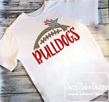 Bulldogs Football machine embroidery design
