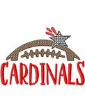 Cardinals Football machine embroidery design