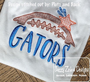 Gators football machine embroidery design