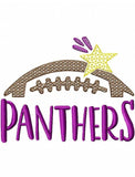 Panthers Football machine embroidery design