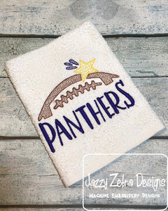 Panthers Football machine embroidery design