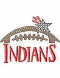 Indians football machine embroidery design