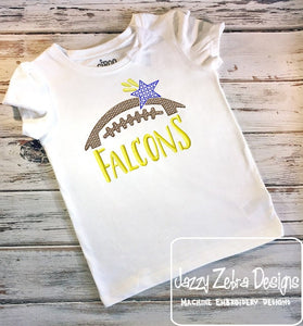Falcons football machine embroidery design