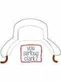 You Serious Clark? Shabby Chic Bean Stitch Applique Machine Embroidery Design