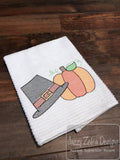 Pilgrim Hat With Pumpkin Sketch Machine Embroidery Design
