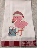 Christmas Flamingo sketch machine embroidery design