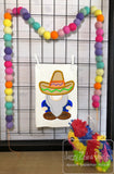 Cinco de Mayo Sombrero gnome applique machine embroidery design