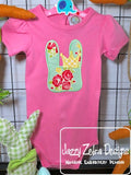 Princess Bunny with crown applique machine embroidery design - perfect for adding monogram or name