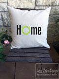 Home with wreath machine embroidery design