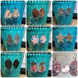 Mini Earrings In the Hoop machine embroidery design bundle of 8
