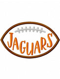 Jaguars Football appliqué embroidery design