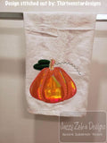 Pumpkin vintage stitch machine embroidery design