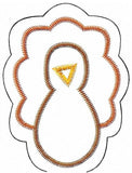 Turkey stick stand decoration In The Hoop machine embroidery design