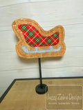Sleigh stitch stand decoration In The Hoop machine embroidery design