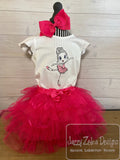 Swirly girl Ballerina Sketch machine embroidery design