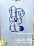 Easter bunny applique machine embroidery design