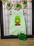 Leprechaun gnome boy applique machine embroidery design