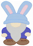 Easter Bunny gnome boy sketch machine embroidery design
