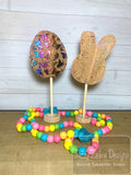Easter egg stick stand decoration In The Hoop machine embroidery design
