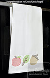 Fall trio, apple, leaf and acorn sketch machine embroidery design - fall embroidery design - apple - leaf embroidery - acorn embroidery