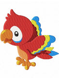 Parrot Filled machine embroidery design