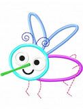 Mosquito applique machine embroidery design