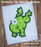 Frog Applique machine embroidery design