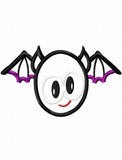 Halloween Bat appliqué machine embroidery design