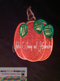 Fall Pumpkin applique machine embroidery design