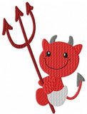 Baby Devil filled machine embroidery design