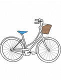 Bicycle Sketch Machine Embroidery Design