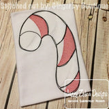 Candy cane sketch machine embroidery design