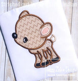 Baby Deer applique machine embroidery design