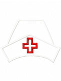 Nurse Hat applique machine embroidery design