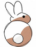 Easter Bunny sketch machine embroidery design