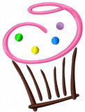 Cupcake machine Embroidery Design