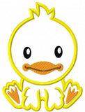 Duck applique machine embroidery design